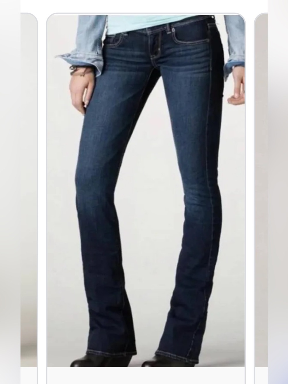 American Eagle Women's Slim Boot Low Rise Dark Wash Jeans Size 6